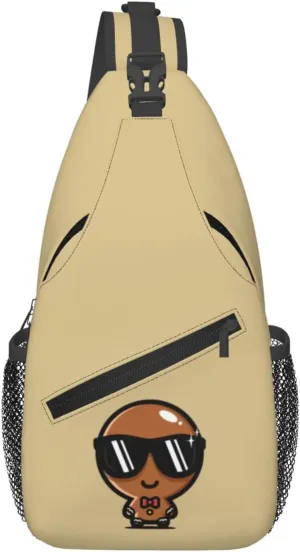 Cookies With Sunglasses Crossbody Bags For Women Men Chest Backpack Gym Shoulder Bag Travel Outdoor Sports Casual Crossbody Bags