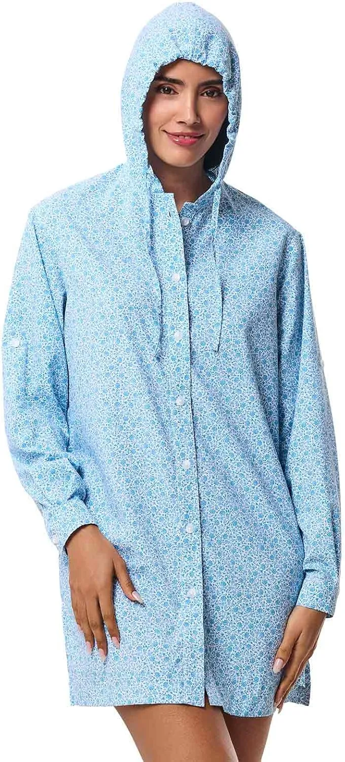 Coolibar UPF 50  Women's Iztapa Beach Shirt - Sun Protective