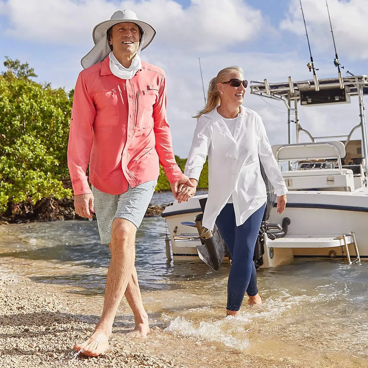 Coolibar UPF 50  Women's Iztapa Beach Shirt - Sun Protective