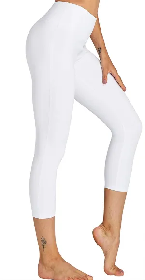 COOLOMG Women Yoga Leggings Running Tights Low Rise Leggings Workout Gym with Hidden Pockets