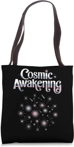 Cosmic Awakening Starry Design Tote Bag