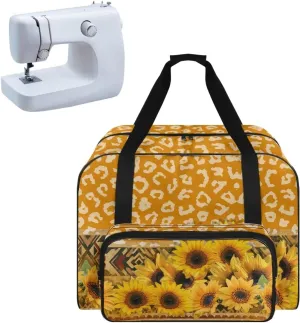 Cow Sunflower Knitting Bag Yarn Storage Bag, Knitting Bag for Yarn Skeins, Crochet Hooks, Knitting Needles Sewing Accessories