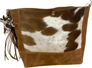 Cowhide Tote Shoulder Bag – Hair-On Pony Skin Purse for Travel, Outdoor, Office & Casual Use | Durable, Stylish & Spacious Everyday Companion