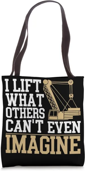 Crane Operator Job Profession Construction Worker Tote Bag