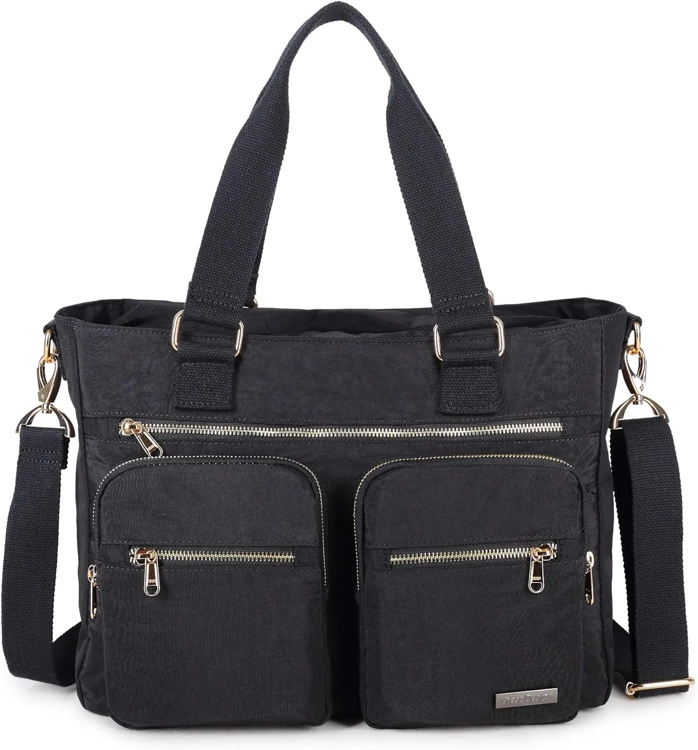 Crest Design Nylon Laptop Shoulder Bag Handbag Teacher Nurse Tote Organizer Travel Work Bag Purse