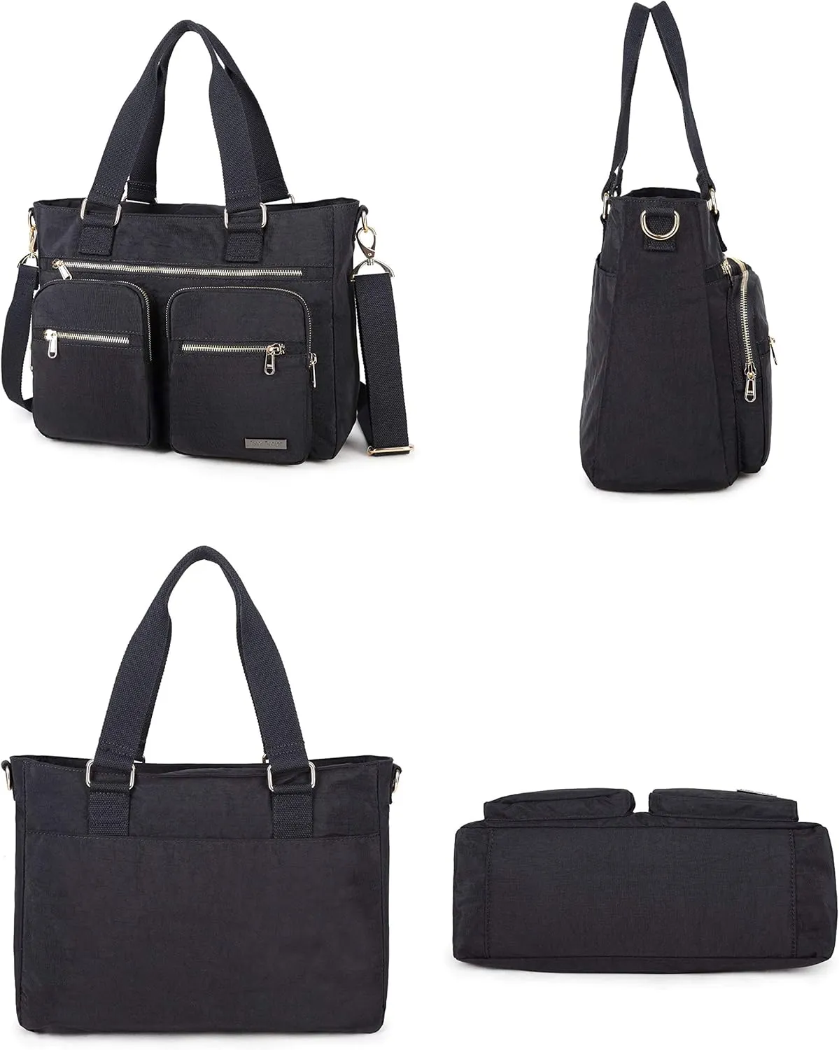 Crest Design Nylon Laptop Shoulder Bag Handbag Teacher Nurse Tote Organizer Travel Work Bag Purse
