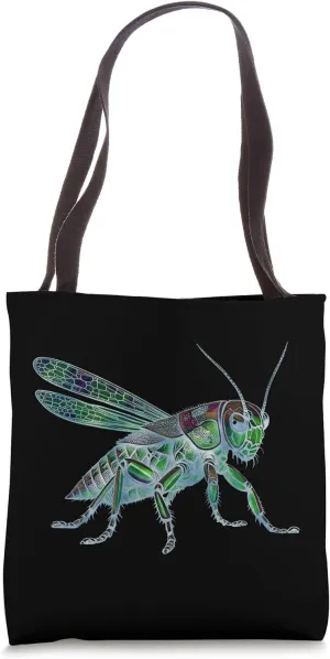 Cricket unique sports bug steampunk grasshopper nature art Tote Bag