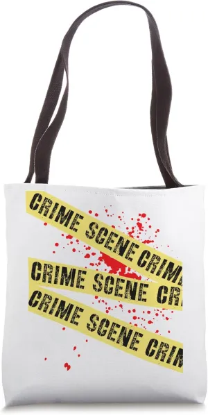 Crime Scene Investigation Tape Design Tote Bag