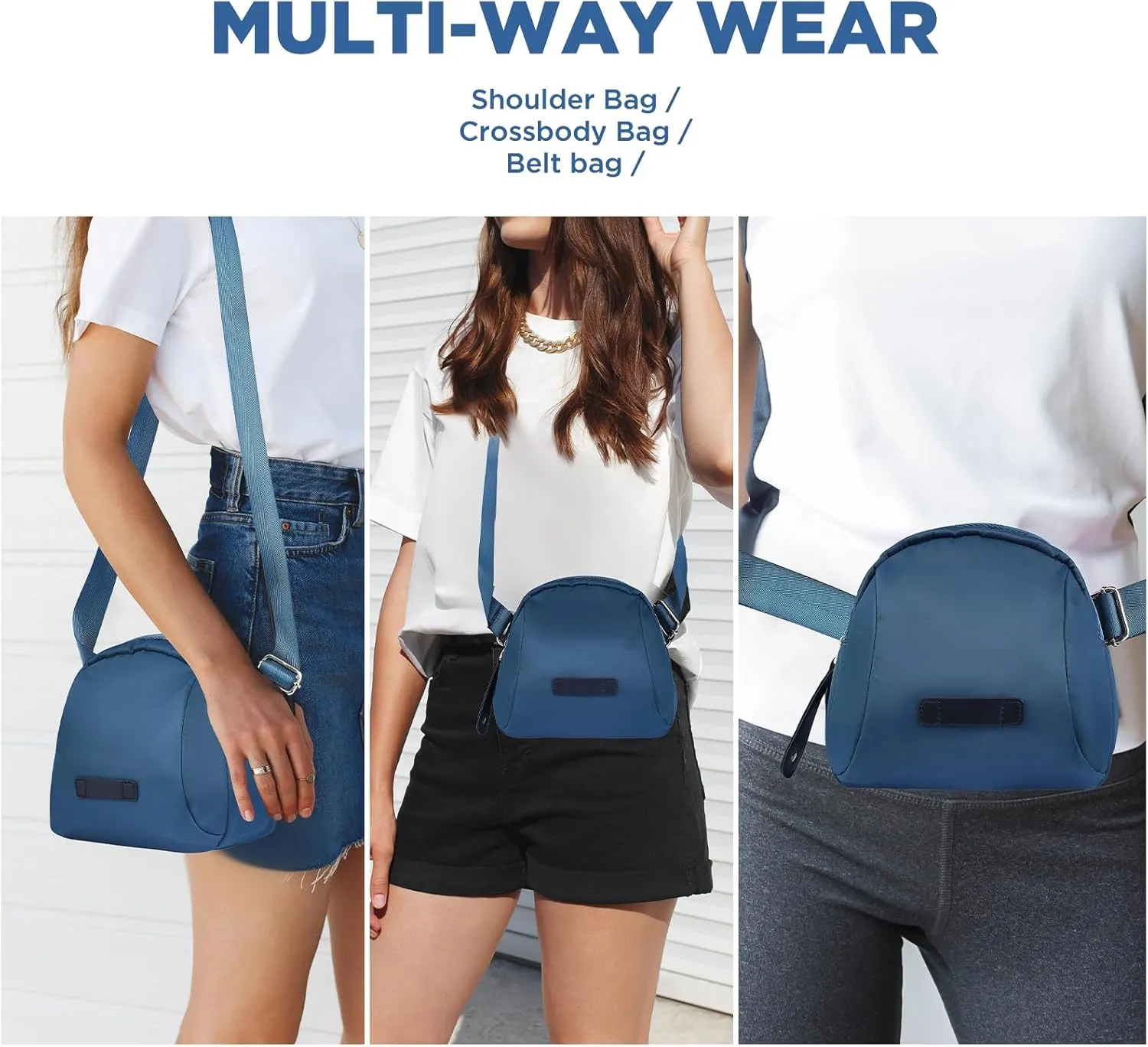 Crossbody Bag for Women Nylon Small Shoulder Bag Trendy Phone Purse Handbags with Wide Adjustable Strap