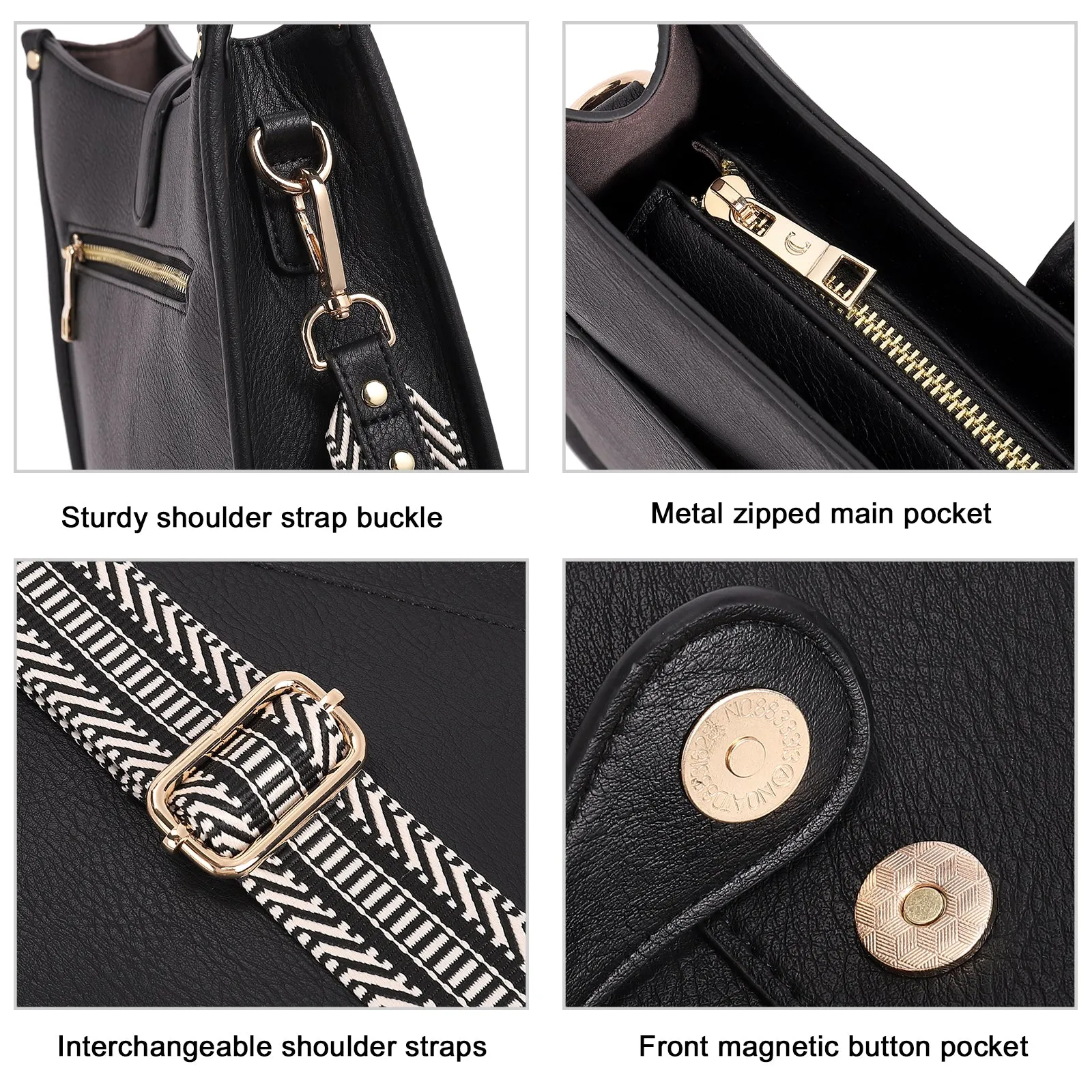 Crossbody Bags For Women Trendy Shoulder Bag Vegan Leather Purse with Two Straps
