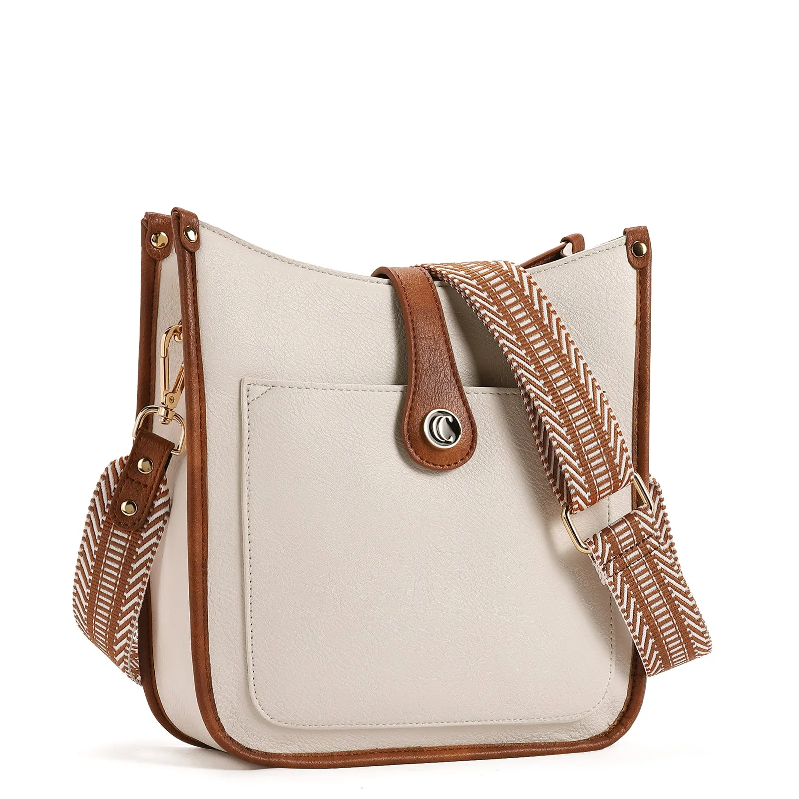 Crossbody Bags For Women Trendy Shoulder Bag Vegan Leather Purse with Two Straps