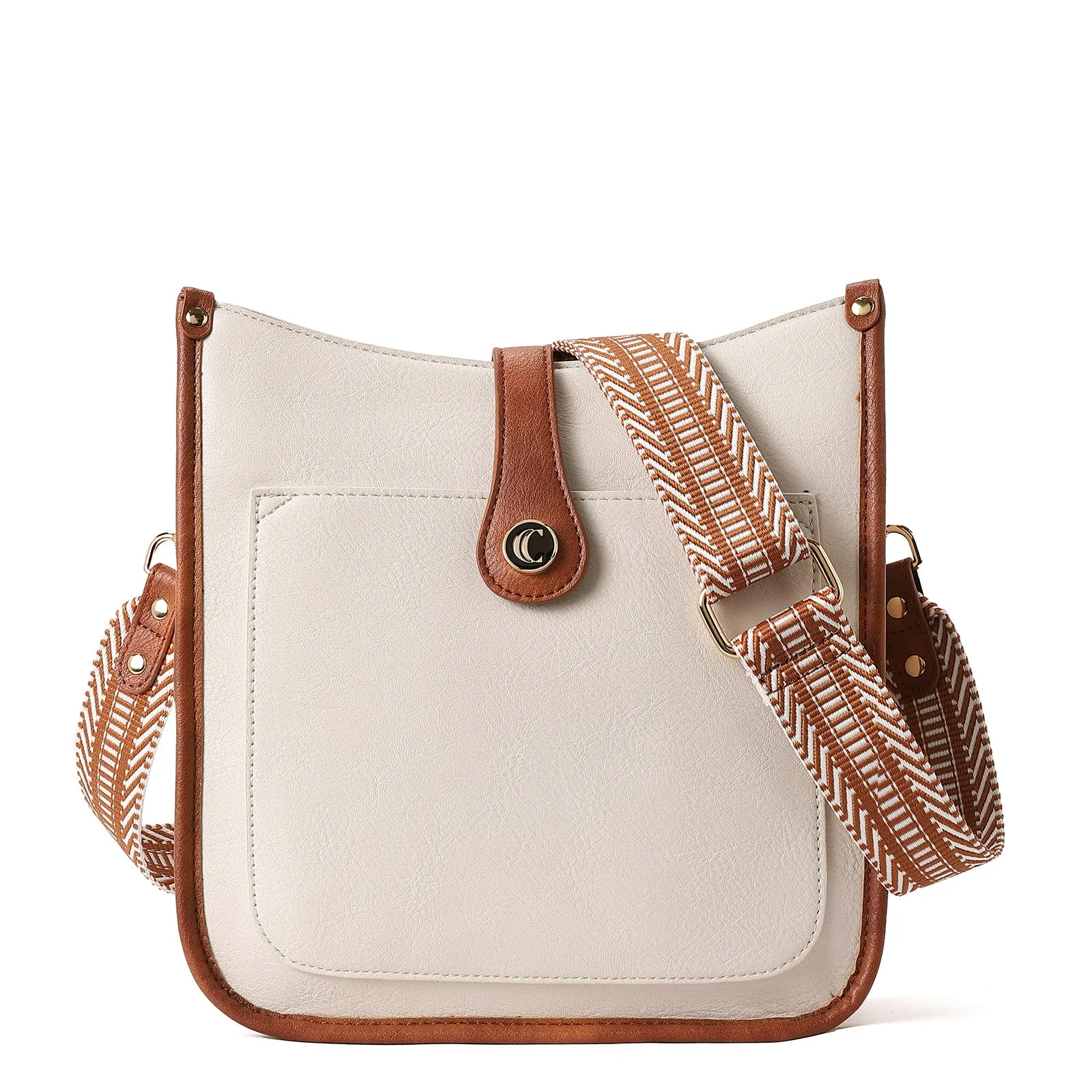 Crossbody Bags For Women Trendy Shoulder Bag Vegan Leather Purse with Two Straps
