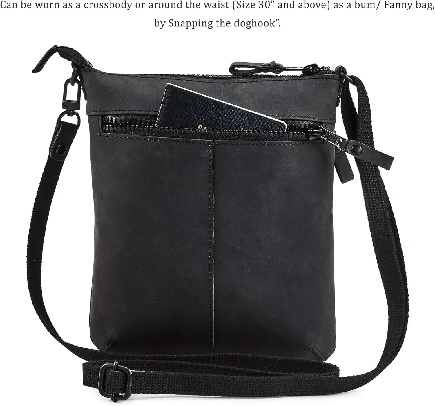 Crossbody Sling Bag for Women Small Real Leather Purse Vintage Travel Crossover Shoulder Bag Handmade