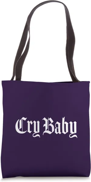 CRY BABY Old English Design Tote Bag