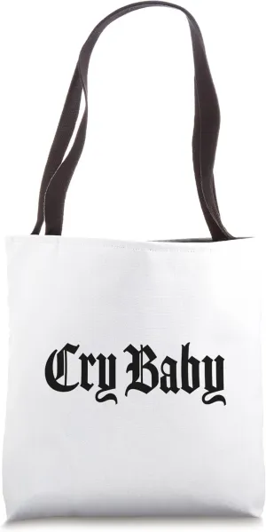CRY BABY Old English Design Tote Bag