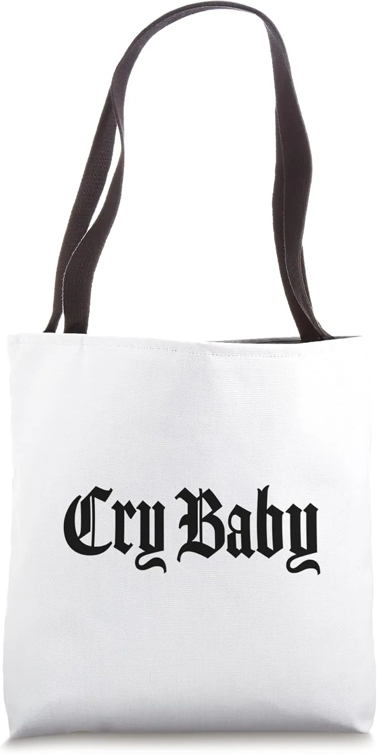 CRY BABY Old English Design Tote Bag