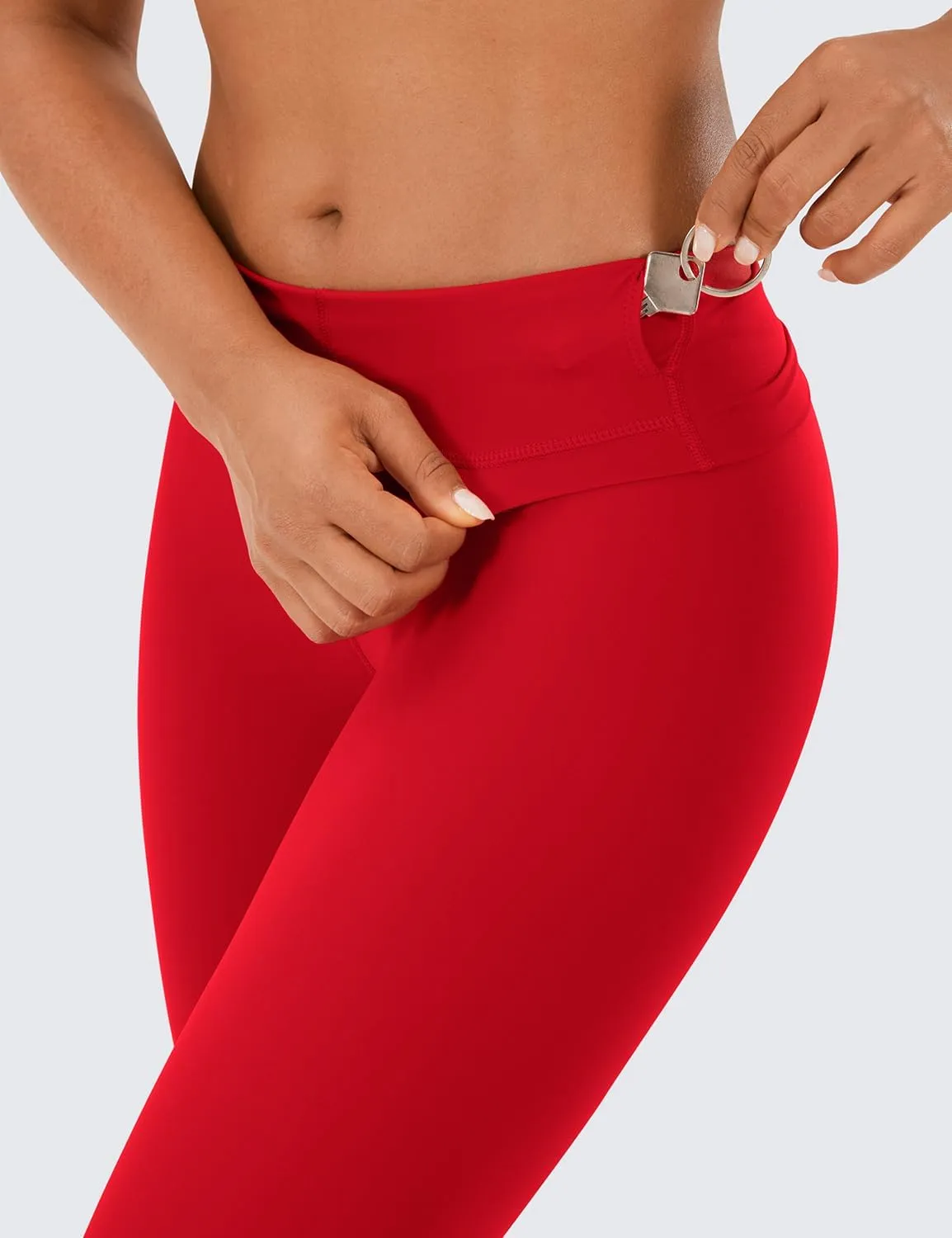 CRZ YOGA Womens Naked Feeling Workout 7/8 Yoga Leggings - 25 Inches High Waist Tight Pants
