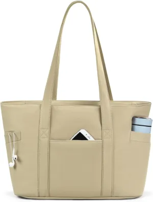 CTWWFS Tote Bag for Women, Travel Essentials Large Tote Bag with Zipper, Top Handle Handbag for Travel, Work