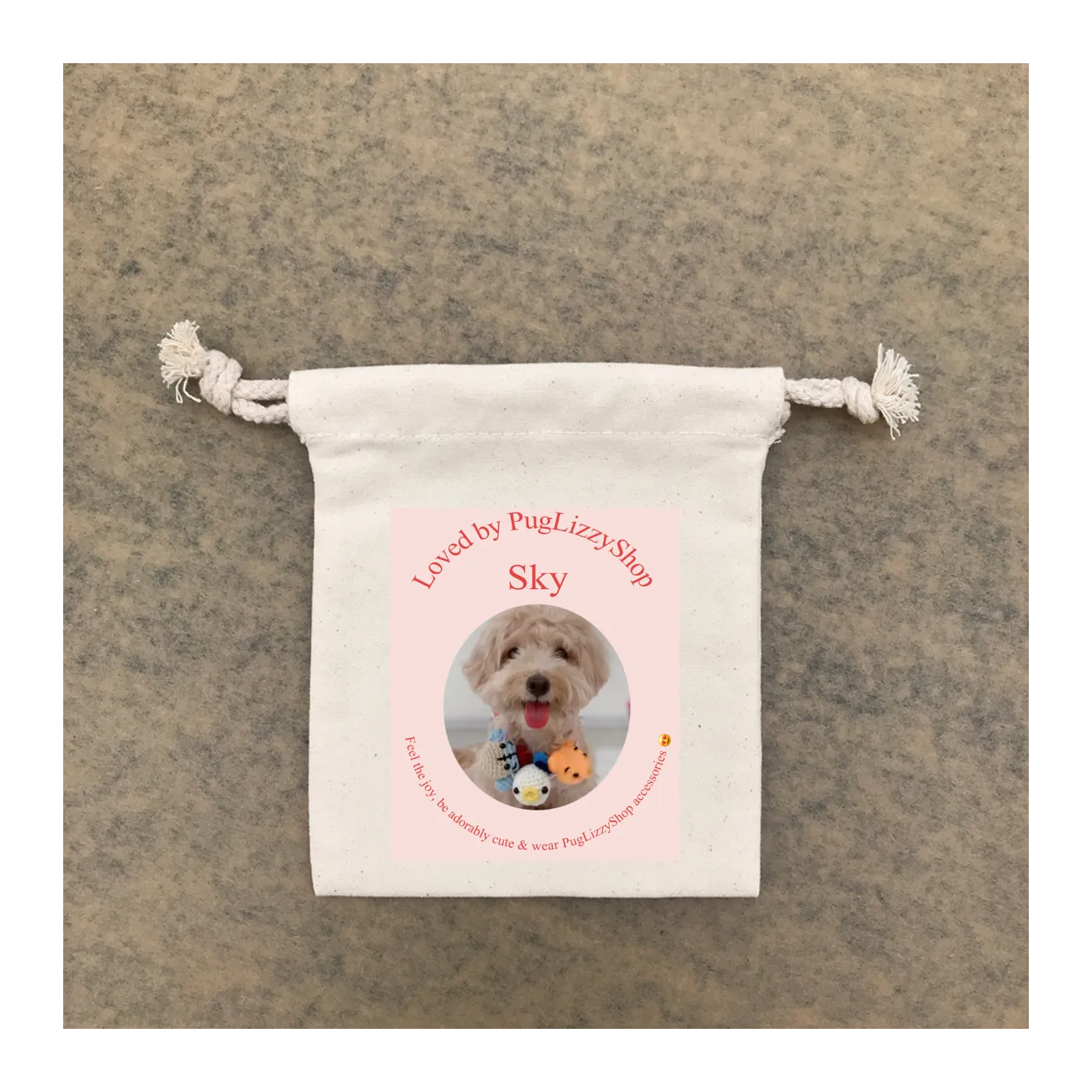 Custom Drawstring Bag 51 (14x17cm, 8 Oz)