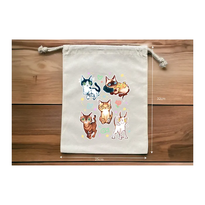 Custom drawstring bag printing (25x32cm）55