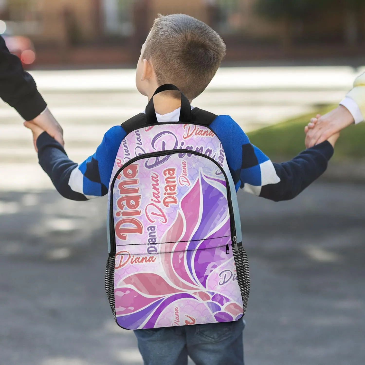 Custom School Backpack Personalized Backpacks with Name for Girls Boys Customized School Bookbag for Kids with Lunch Box Bookbag for Daughter Son Fashion Unique Gift for Preschool Kindergarten