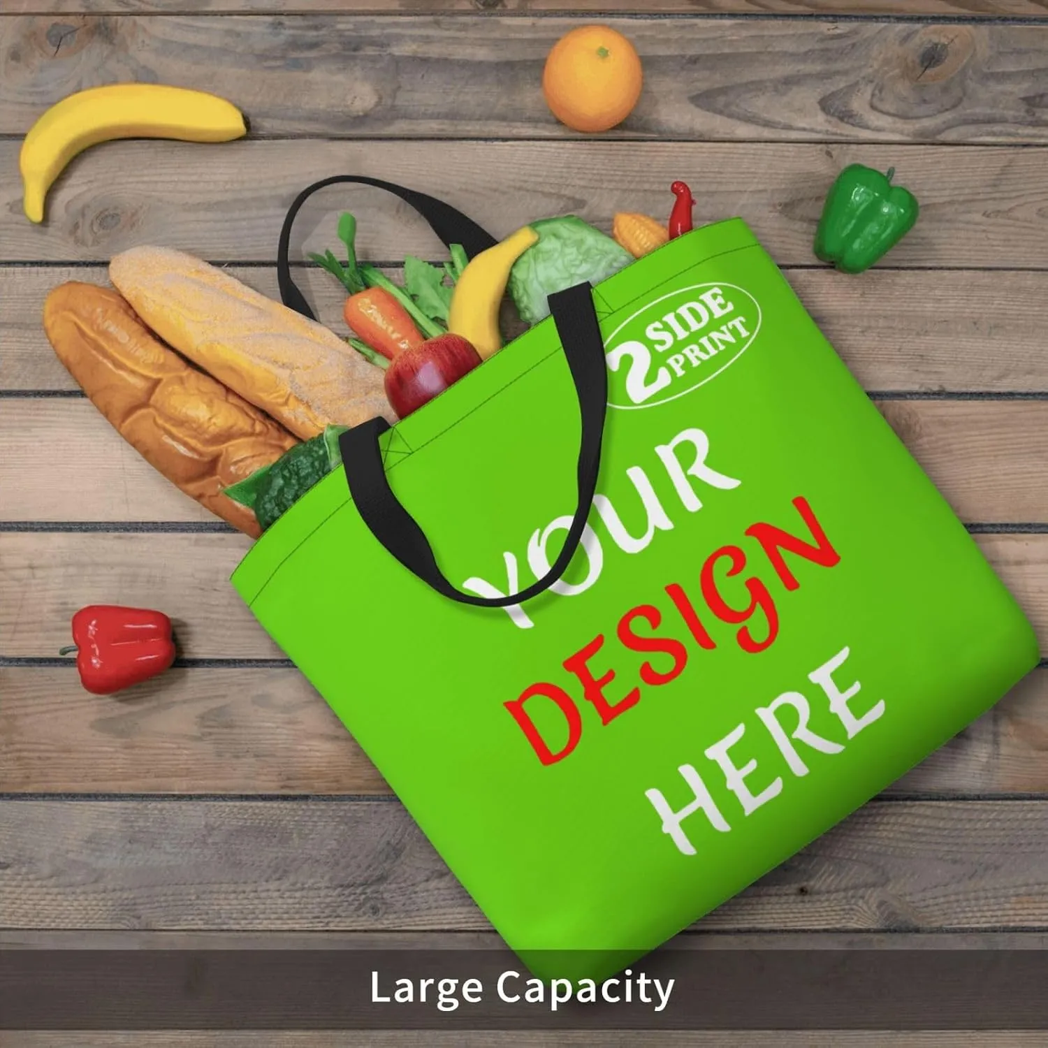 Custom Tote Bags Add Your Design For Business Travel Personalized Shoulder Beach Bag For Women Teachers