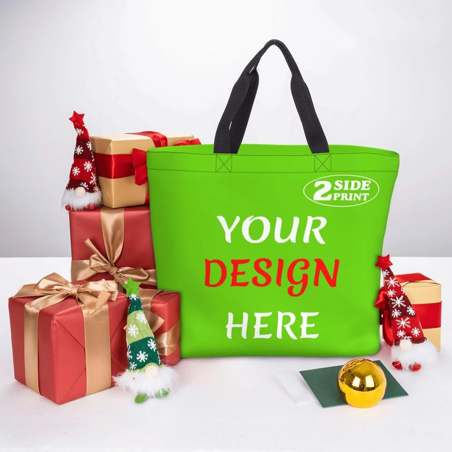 Custom Tote Bags Add Your Design For Business Travel Personalized Shoulder Beach Bag For Women Teachers