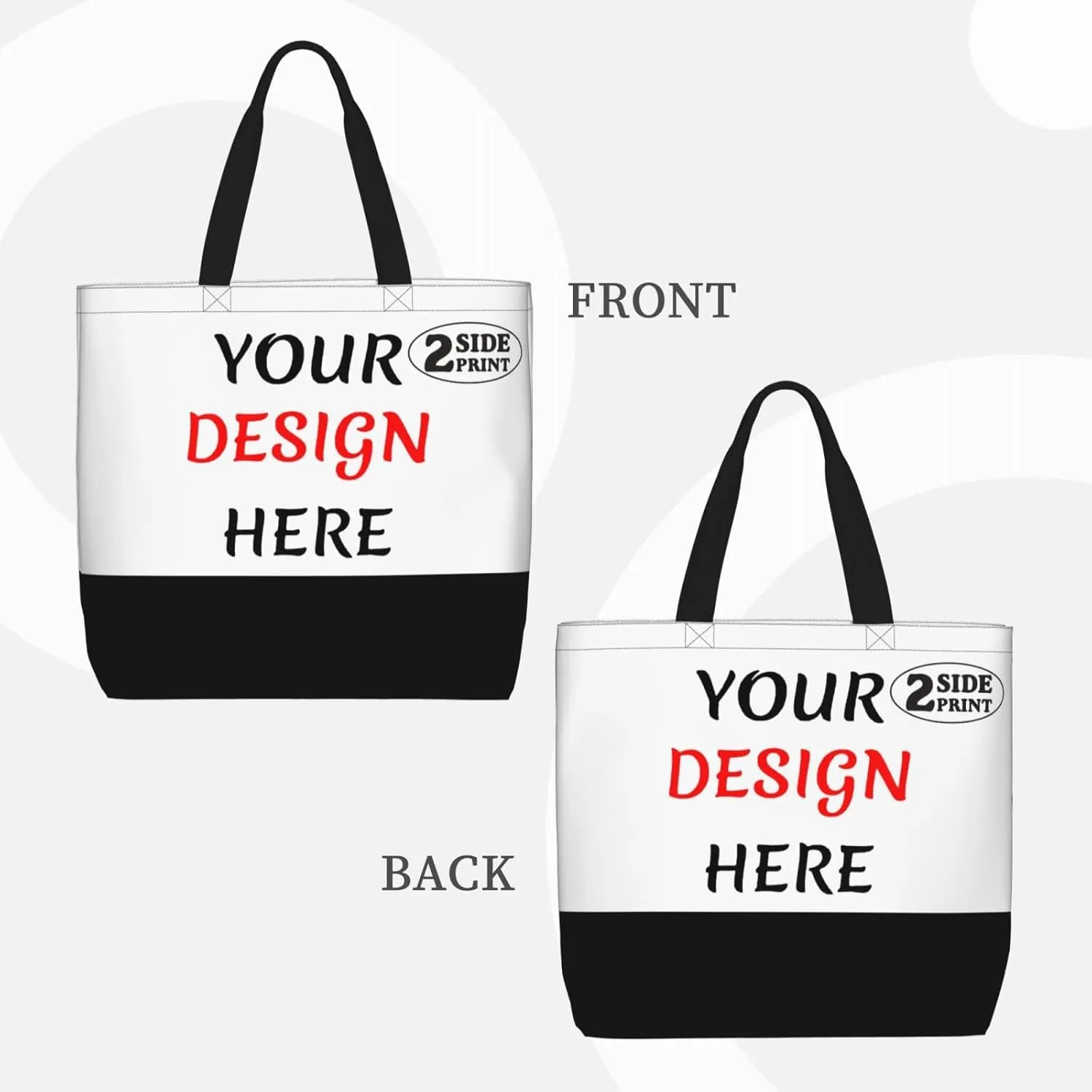 Custom Tote Bags Custom Bag Add Your Design For Business Work Travel Personalized Shoulder Bag
