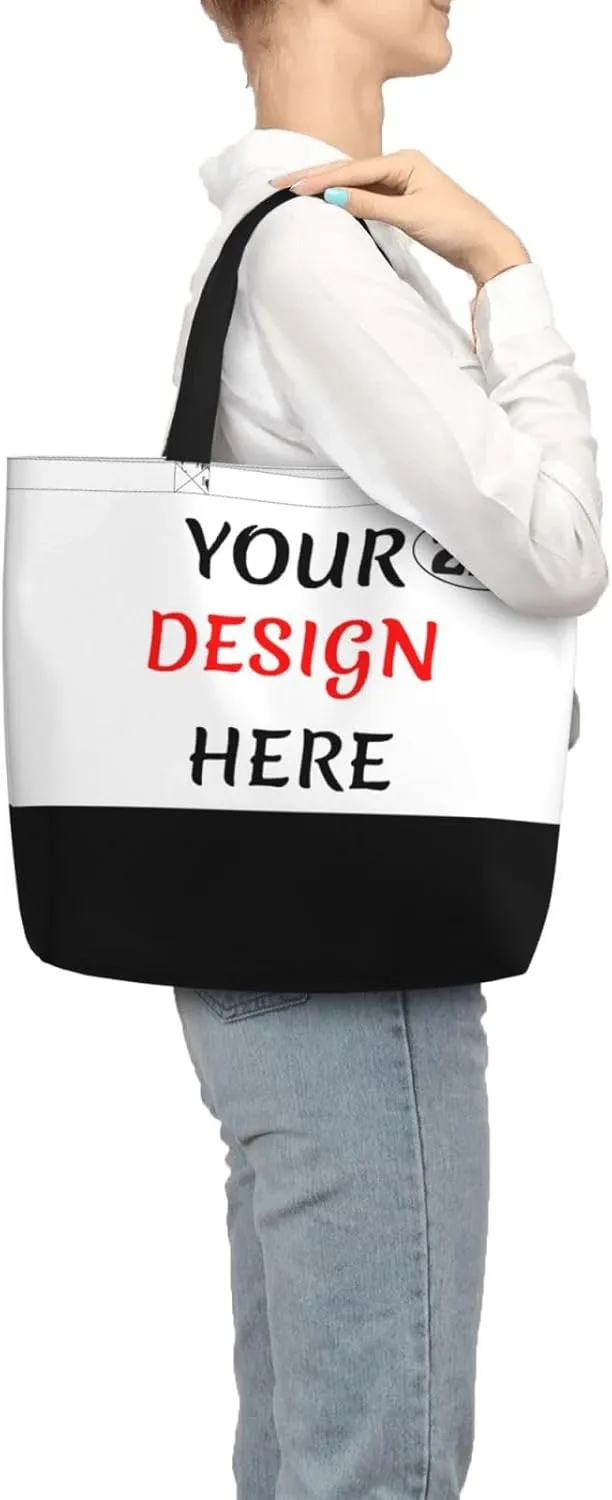 Custom Tote Bags Custom Bag Add Your Design For Business Work Travel Personalized Shoulder Bag