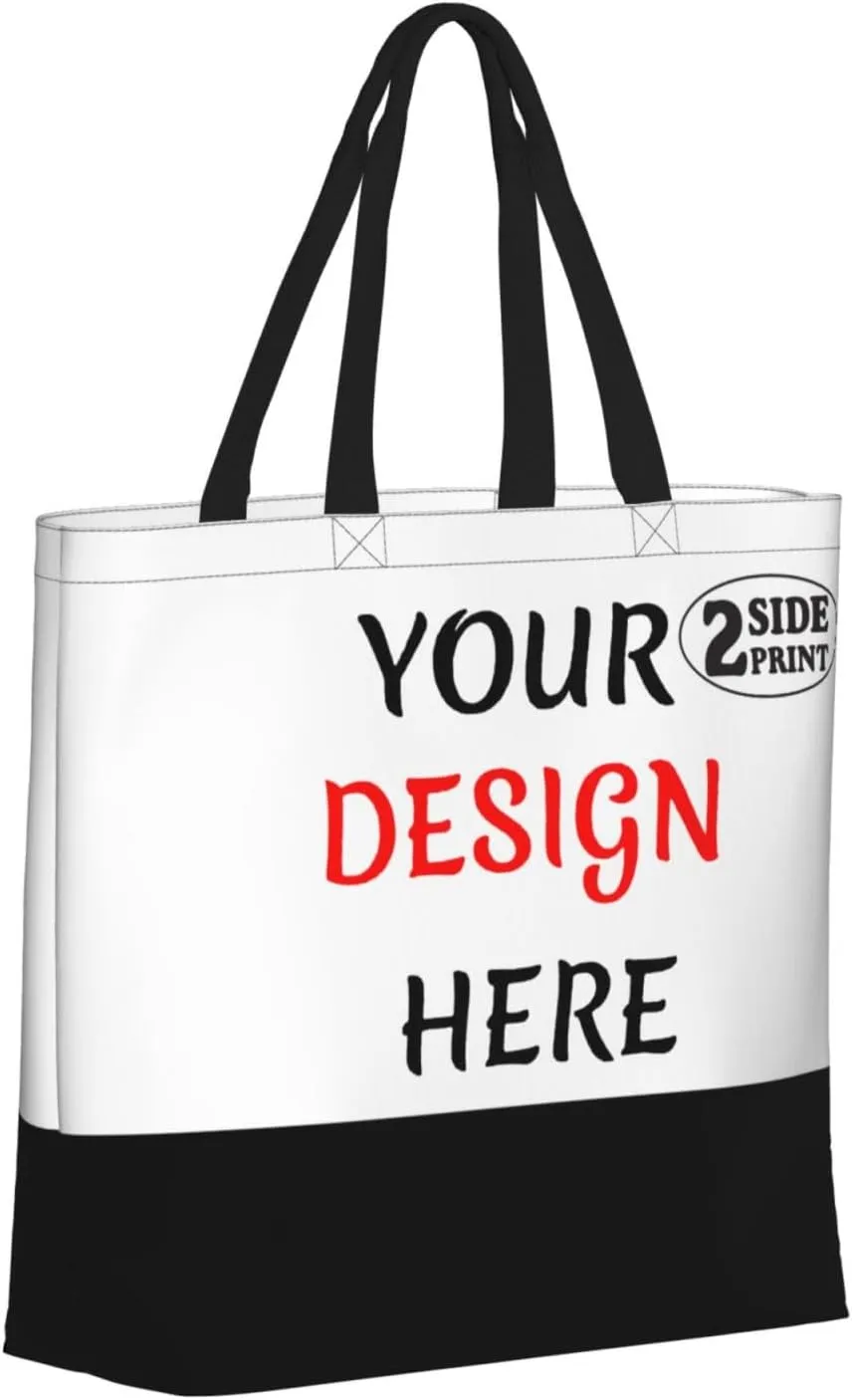 Custom Tote Bags Custom Bag Add Your Design For Business Work Travel Personalized Shoulder Bag