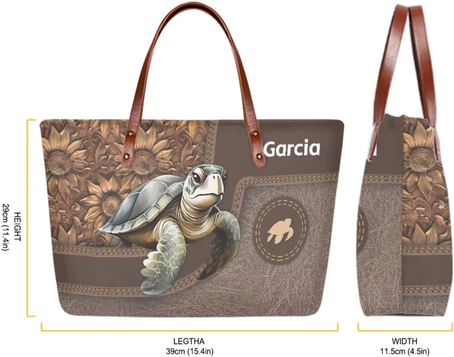 Customzied Women Handbags and Wallet Set of 2 Tote Bag Shoulder Bag Top Handle Satchel Purse