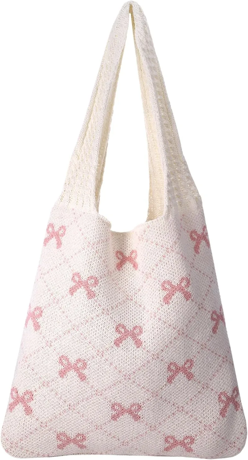 Cute Bow Crochet Bag for Women