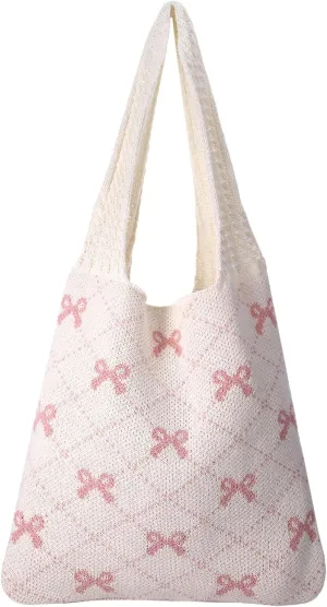 Cute Bow Crochet Bag for Women