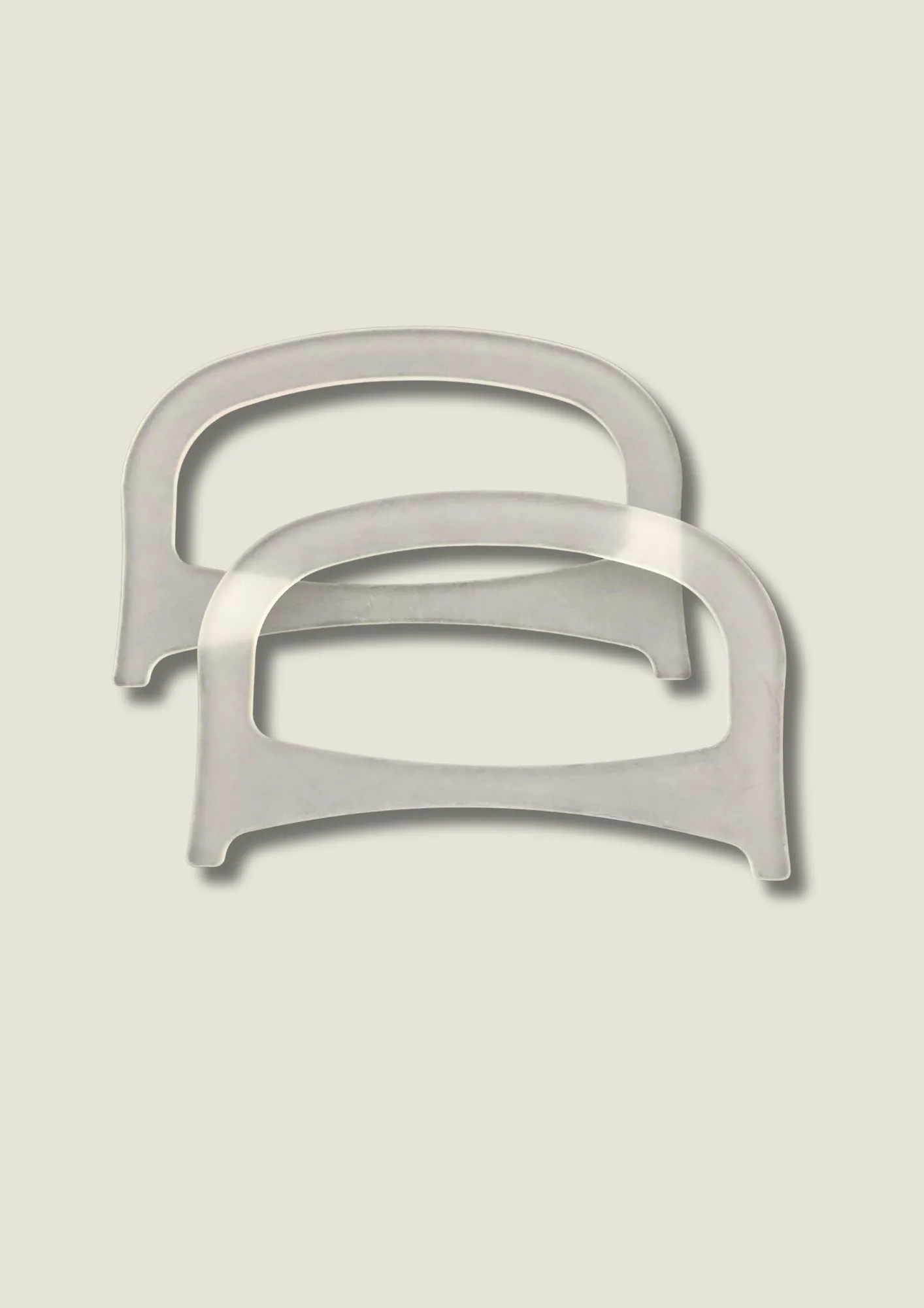 D-shaped bag handle for bag making craft
