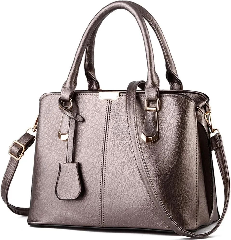 Dayfine Top Handle Handbag for Women PU Leather Satchel Bag Tote Bag Ladies Shoulder-Bag Crossbody Bag