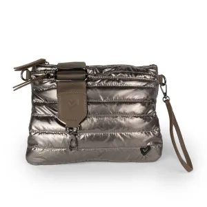 Delta Puffer Crossbody Bag - Bronze