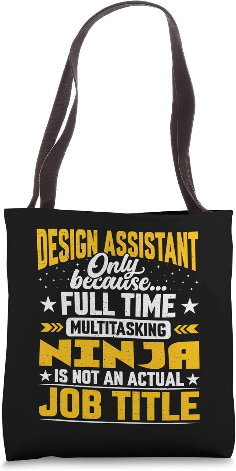 Design Assistant Job Title - Funny Design Secretary Adjunct Tote Bag