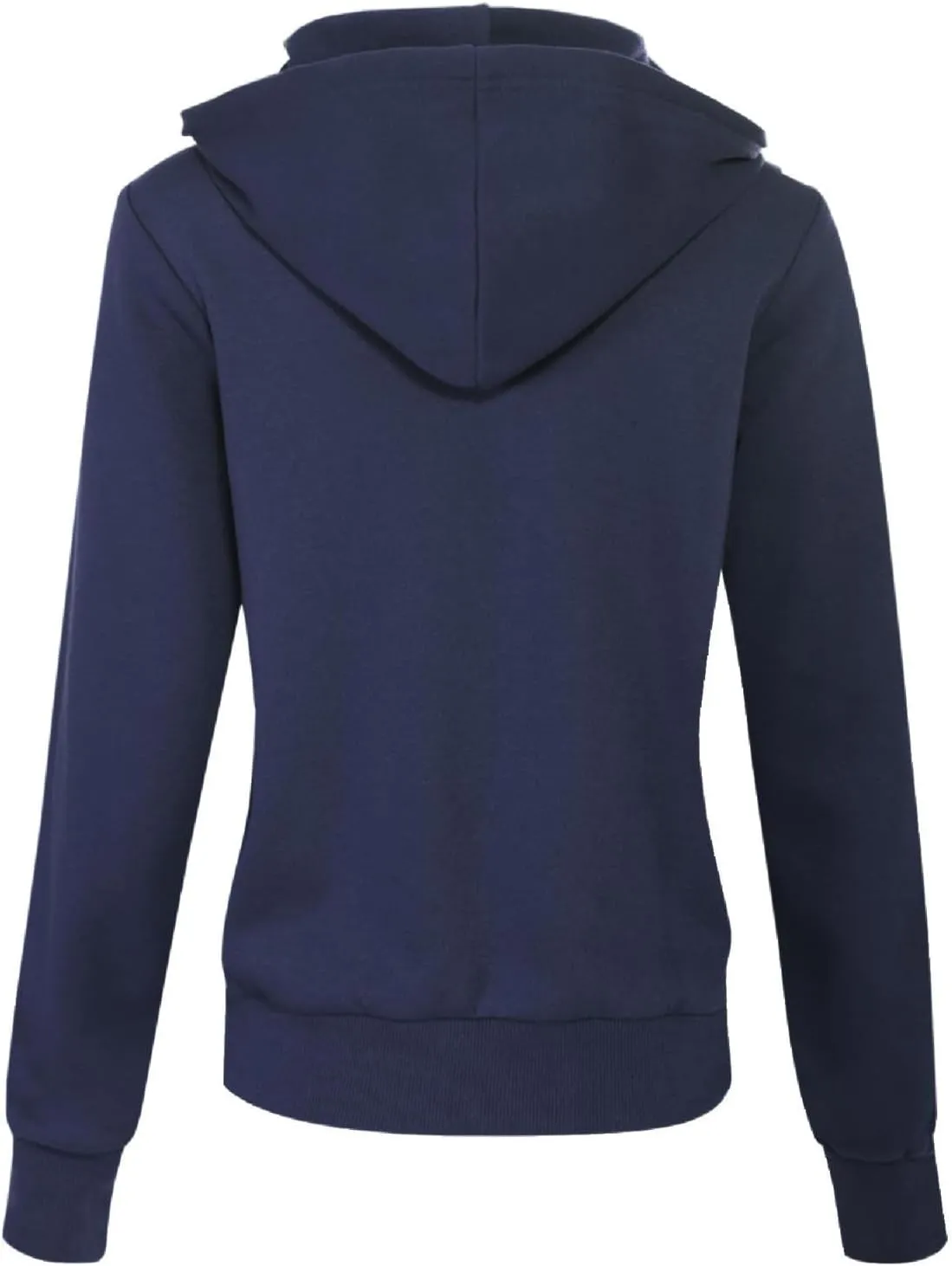 Design by Olivia Women's Basic Zip Up Hooded Fleece Jackets Casual Sweatshirts