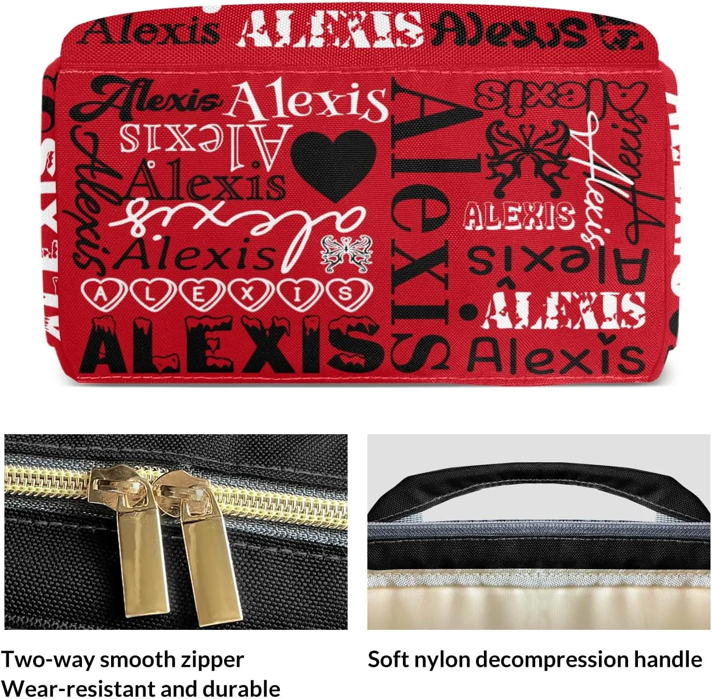 Diaper Bags Red Black Tote Bag Backpack Custom Name Mommy Nursing Bag Giving for Women Men