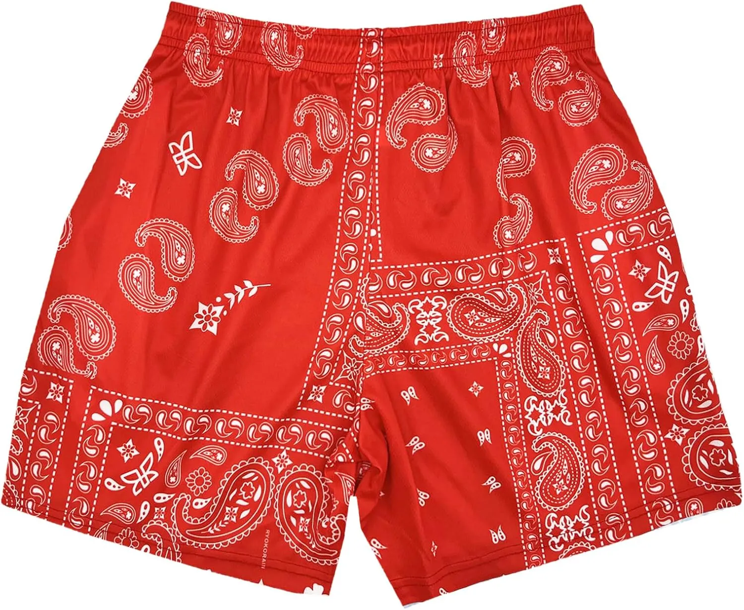 DIOTSR Mens Paisley Graphic Shorts Athletic Basketball Bandana Shorts Running Streetwear Y2k Drawstring Waist