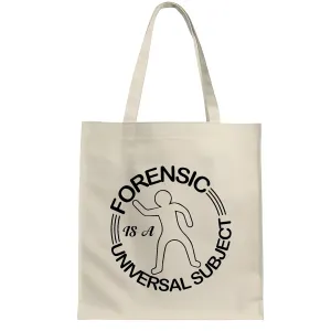 Discover the Intriguing World of Forensics Uncover Clues with Private Investigators Forensic Scientists Natural White Multicolor Canvas Tote Bag