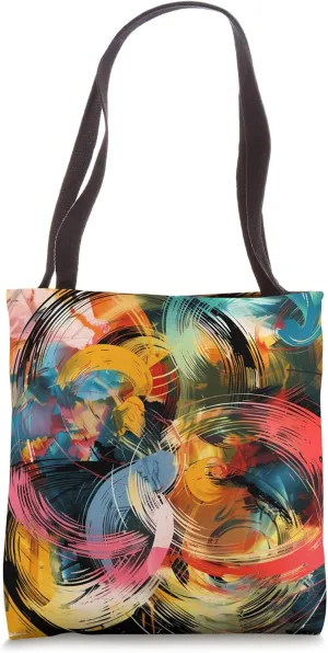 Dizzy Abstract Expressionism Design Tote Bag