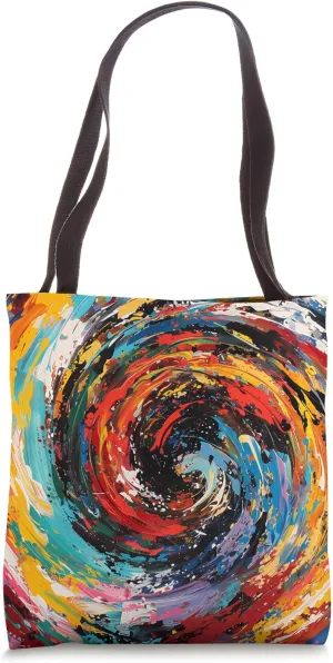 Dizzy Abstract Expressionism Design Tote Bag