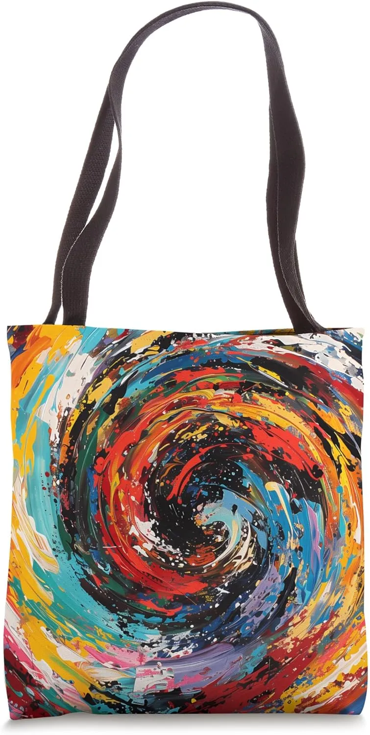 Dizzy Abstract Expressionism Design Tote Bag