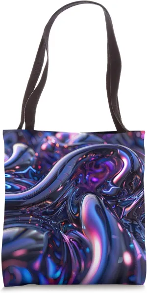 Dizzy Abstract Futuristic Design Tote Bag