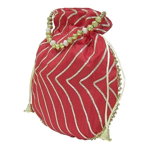 DMS RETAIL Potli Bags For Wedding Return Gifts For Women In Bulk, Ladies Return Gifts For Pooja Birthday Kitty Party Shagun Mehndi Sangeet Pack Of