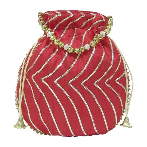 DMS RETAIL Potli Bags For Wedding Return Gifts For Women In Bulk, Ladies Return Gifts For Pooja Birthday Kitty Party Shagun Mehndi Sangeet Pack Of