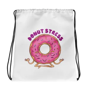 Donut Stress Drawstring Bag