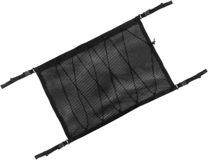 Downhill Car Roof Storage Net, Multifunctional Large Capacity Cargo Organizer for Clothes Toys Tissues, Portable Drawstring Fixed Anti-sagging Storage Bag, for Most Cars Travel Accessories (Black)