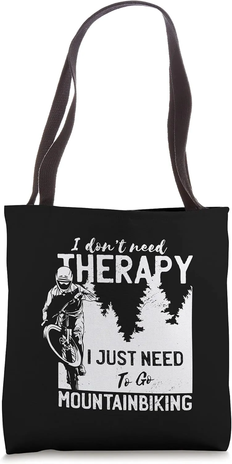 Downhill mountainbiking design Tote Bag